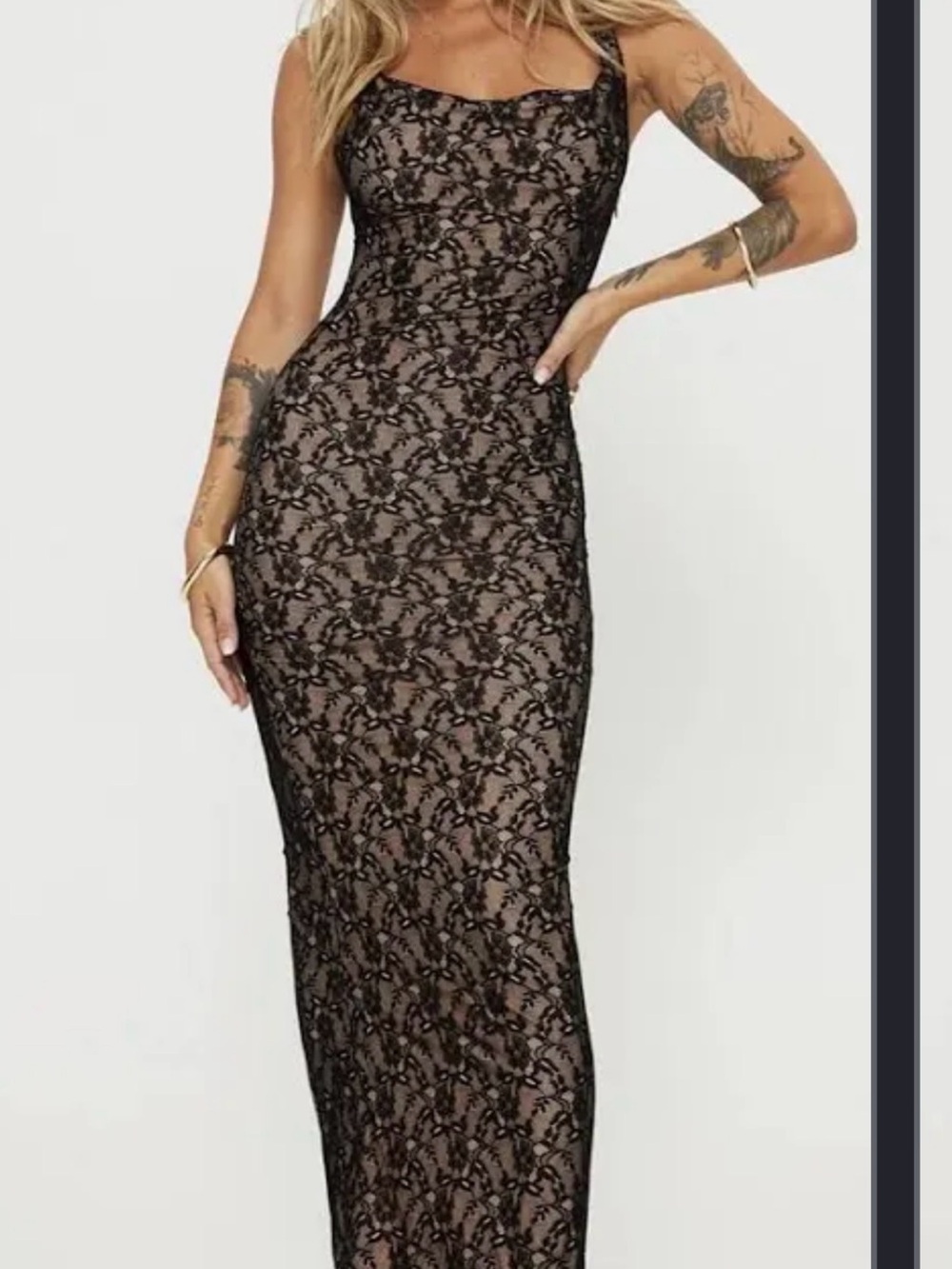 Princess Polly Romani Lace Maxi Dress